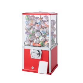 VEVOR 21"H Gumball Machine Vending Coin Bank Vintage Gumballs Dispenser PS Red