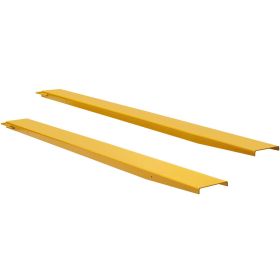 VEVOR Pallet Fork Extensions, 96" Length 5.5" Width, Heavy Duty Carbon Steel Fork Extensions for Forklifts, 1 Pair Forklift Extensions