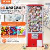 VEVOR 25"H Gumball Machine Vending Coin Bank Vintage Gumballs Dispenser PS Red