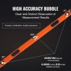 VEVOR Magnetic Torpedo Level, 48 in, Mechanical Bubble Vials Ruler for 45/90/180 Degree, Aluminum Alloy Leveler Tool w/ Viewing Window