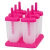 6Pcs Popsicle Molds Reusable Ice Cream DIY Ice Pop Maker Ice Bar Maker Plastic Popsicle Mold For Homemade Iced Snacks