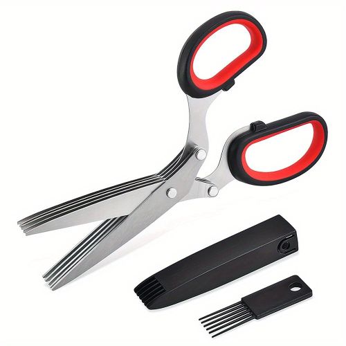 1pc 5 Blade Kitchen Herb Shears Herb Cutter For Chopping Basil Chive Parsley 1pc 5 Blade Kitchen Herb Shears Herb Cutter For Chopping Basil Chive Parsley